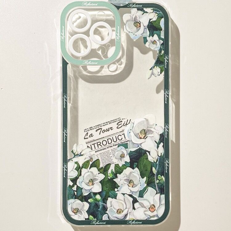 【苹果/华为/OPPO/VIVO/小米/荣耀】栀子花透明ins防摔可爱手机壳