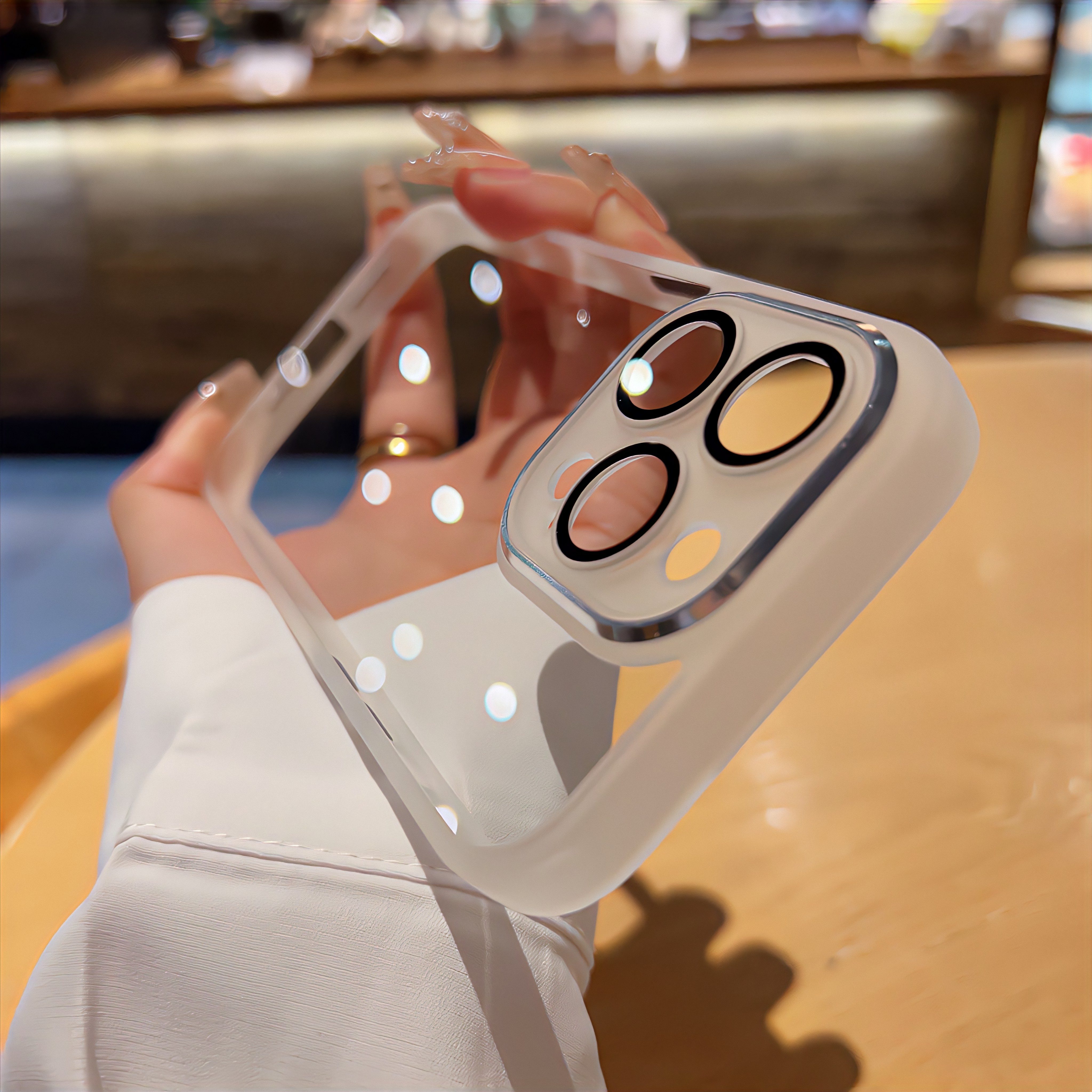 适用iphone14pro/13透明软壳自带镜头膜苹果手机壳12新款11女全包