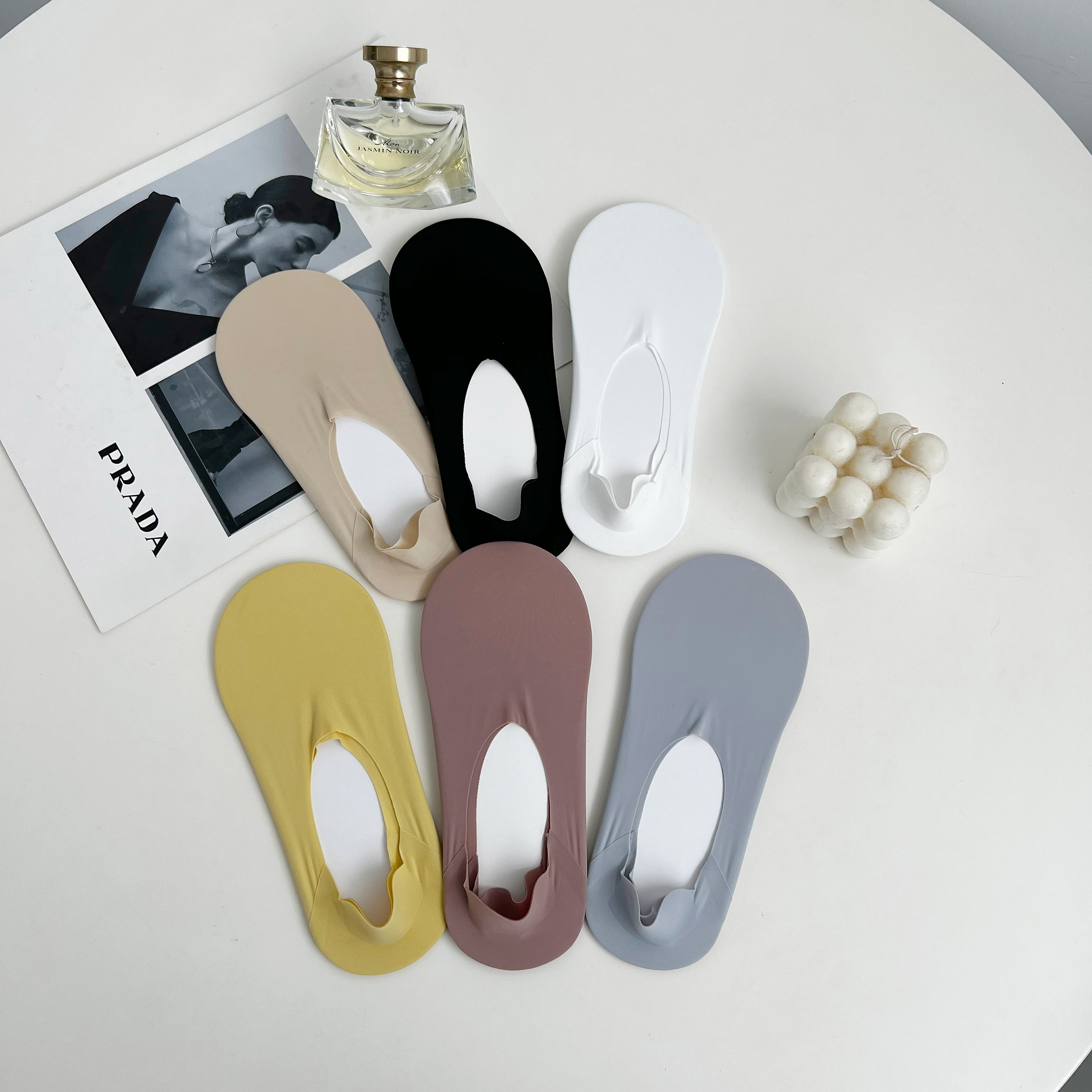 纯色船袜三条装 S2380