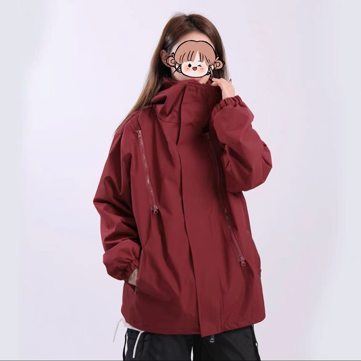 877新款户外运动三防登山机能三合一冲锋衣