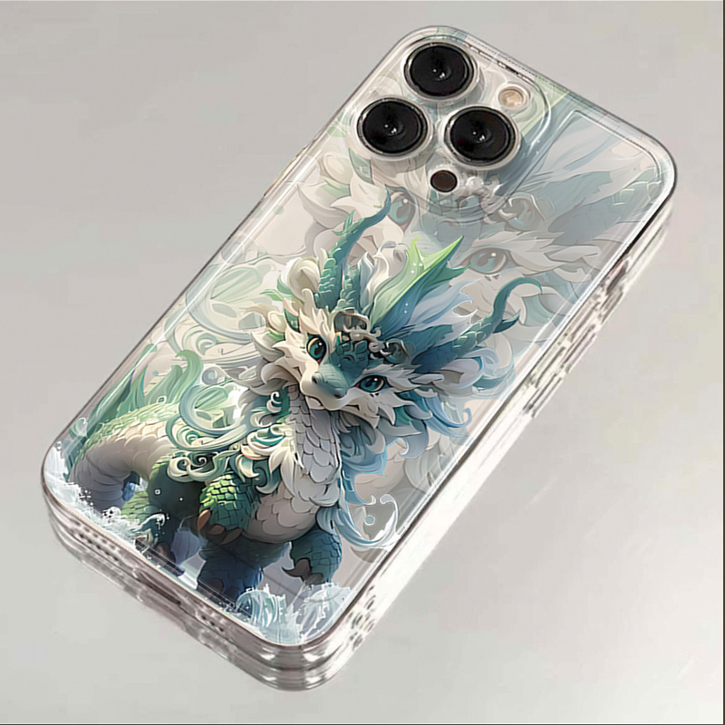 水麒麟苹果15手机壳14promax硅胶13pro透明12高级11全包XS创意ins