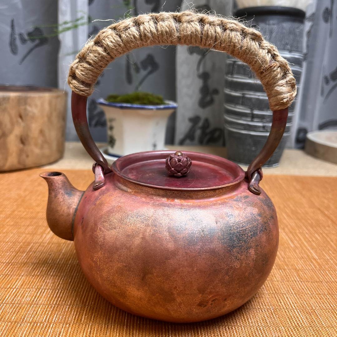 【品茗】铜壶 紫铜  火烧云   烧水壶 煮茶壶多用