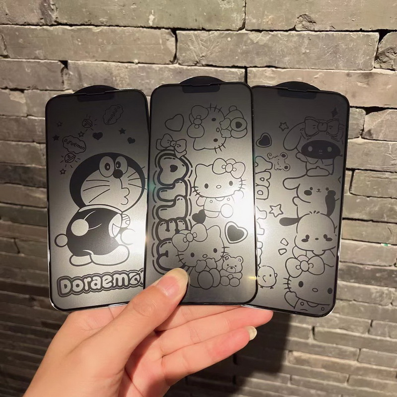 适用苹果14ProMax钢化膜iPhone13息影膜11防爆玻璃15全屏膜12磨砂