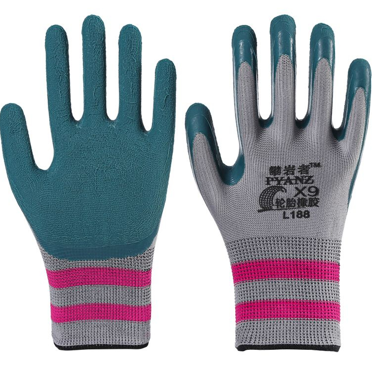 四季劳保手套轮胎橡胶防臭耐磨防滑工地耐用夏季透气出口级弹力