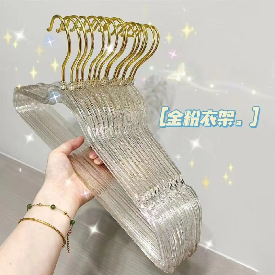 衣架ins仙女高颜值衣架子批发衣柜衣架整齐不鼓包防滑无痕衣架女