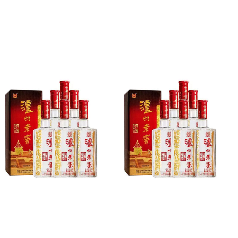 泸州老窖六年窖头曲浓香型白酒52度500ml*12