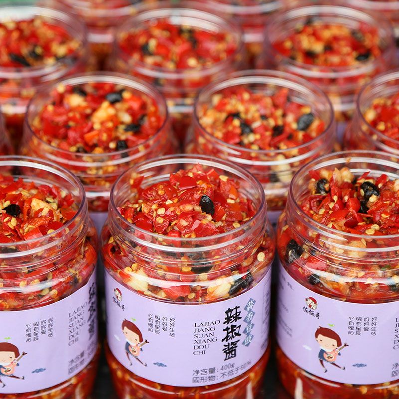 江西特产豆鼓剁椒青红剁椒蒜蓉豆豉辣椒酱拌饭面下饭菜做剁椒鱼头
