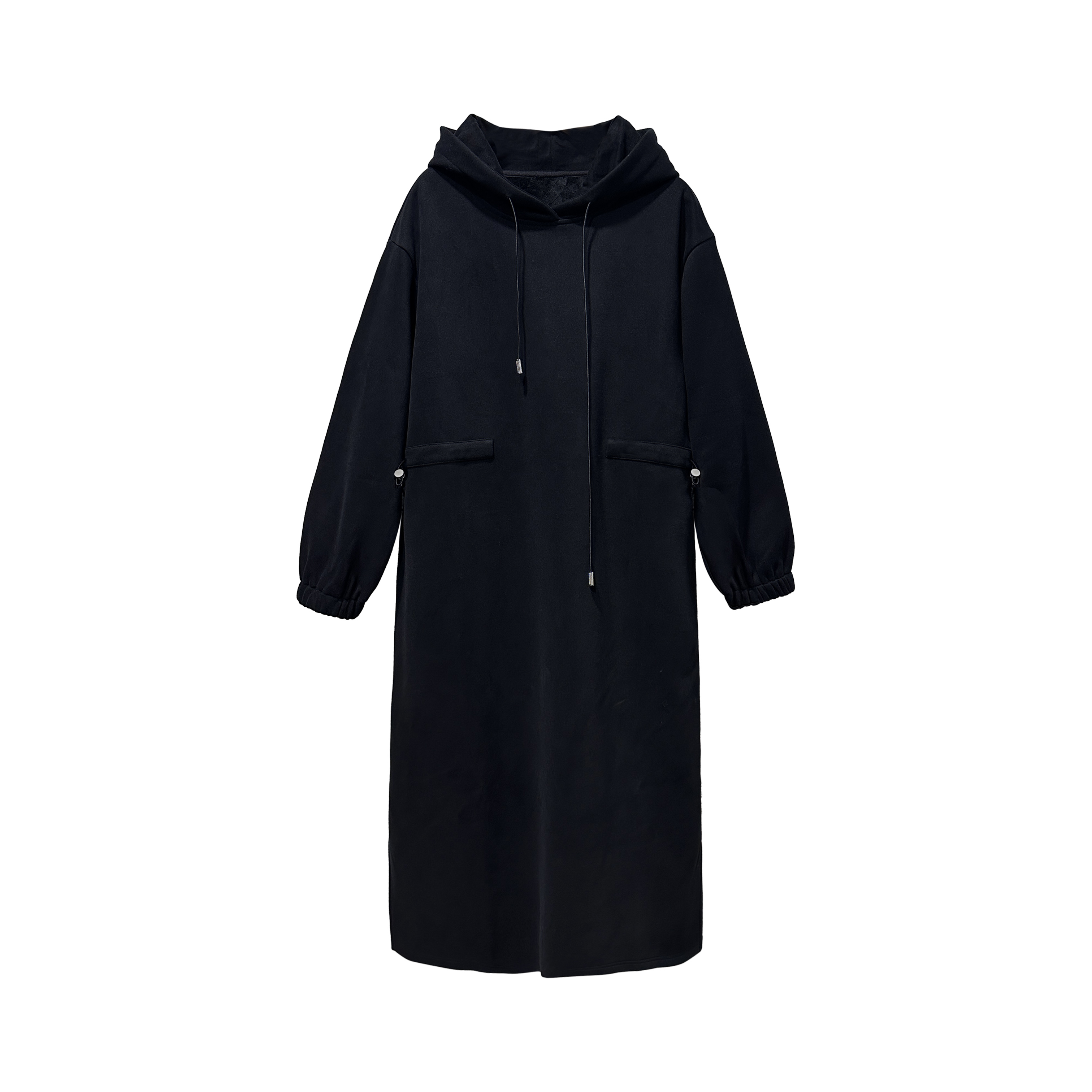 秋冬时尚百搭加绒厚款卫衣连衣裙收腰保暖休闲连帽卫连衣裙  3160