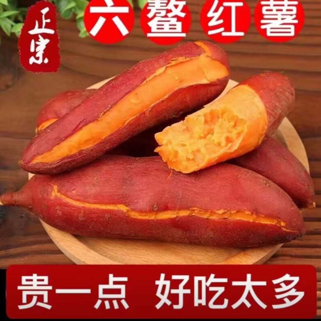 槿致【新粉有福利】软糯香甜福建六鳌地瓜蜜薯番薯5斤新鲜健康粗粮