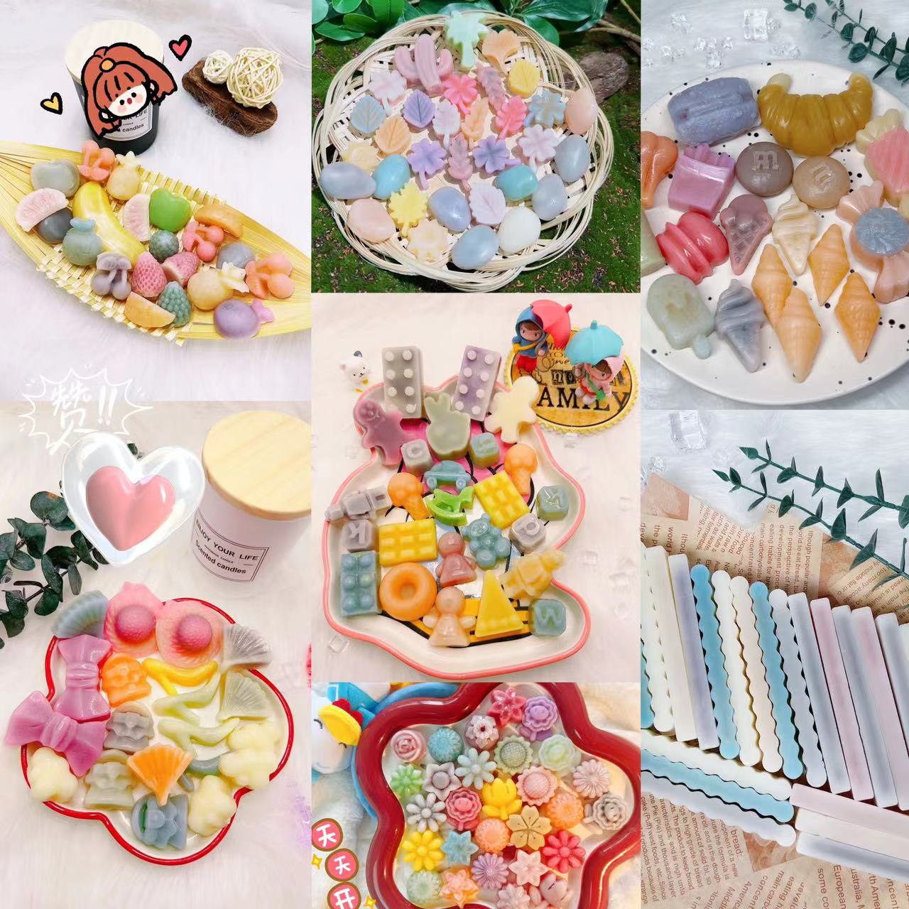 【小盐专属】网红果酱夹心蜡瓶糖，手工DIY制作蜂蜡小摆件