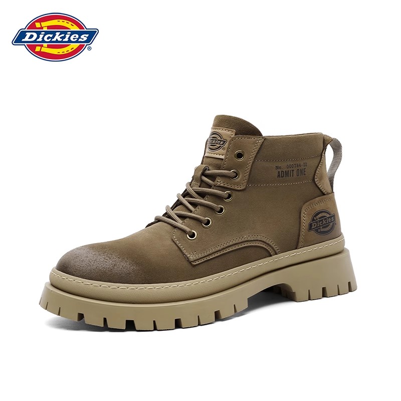 Dickies1工装靴男2023新款冬季男鞋中帮马丁靴英伦男士高帮靴子