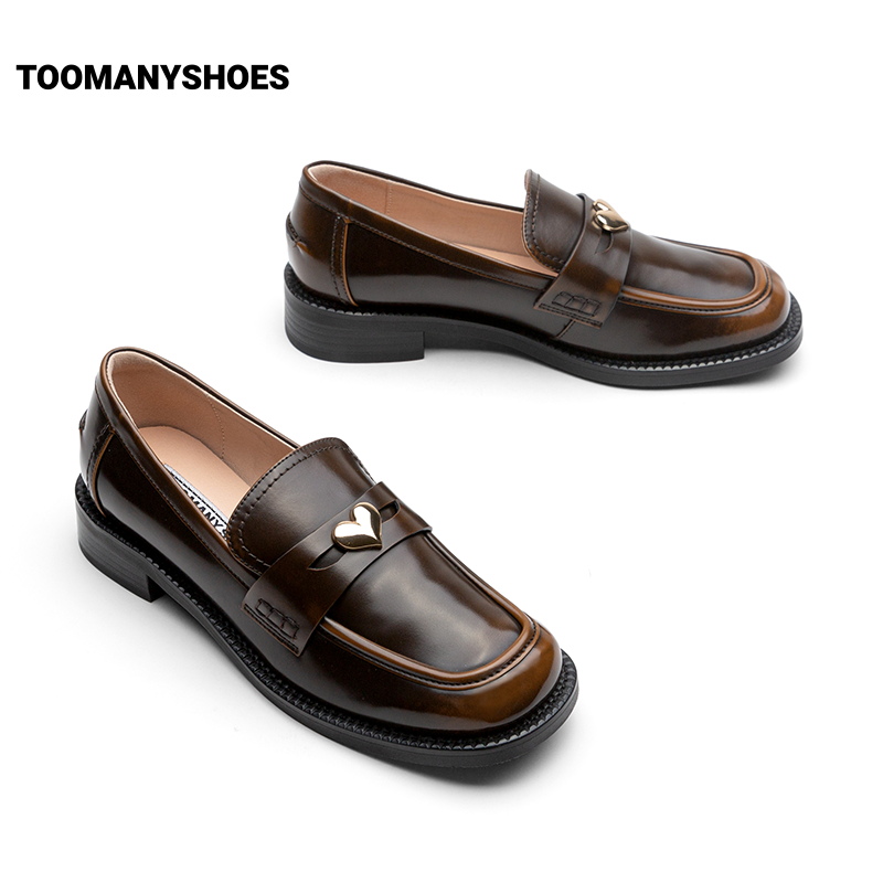 【达人】Toomanyshoes厚底乐福鞋新款暧昧发酵复古英伦风通勤