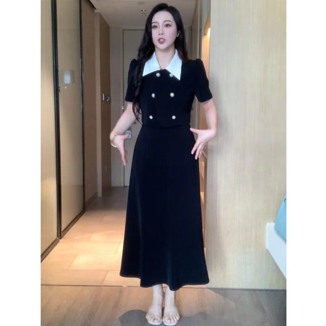 XINYI【鱼尾裙】夏季套装女上衣+半裙显瘦气质两件套XA353072