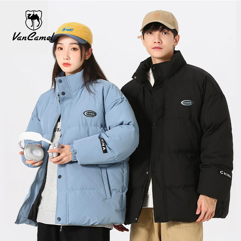【品牌】西域骆驼棉衣情侣宽松外套秋冬情侣面包服加厚潮流运动外套