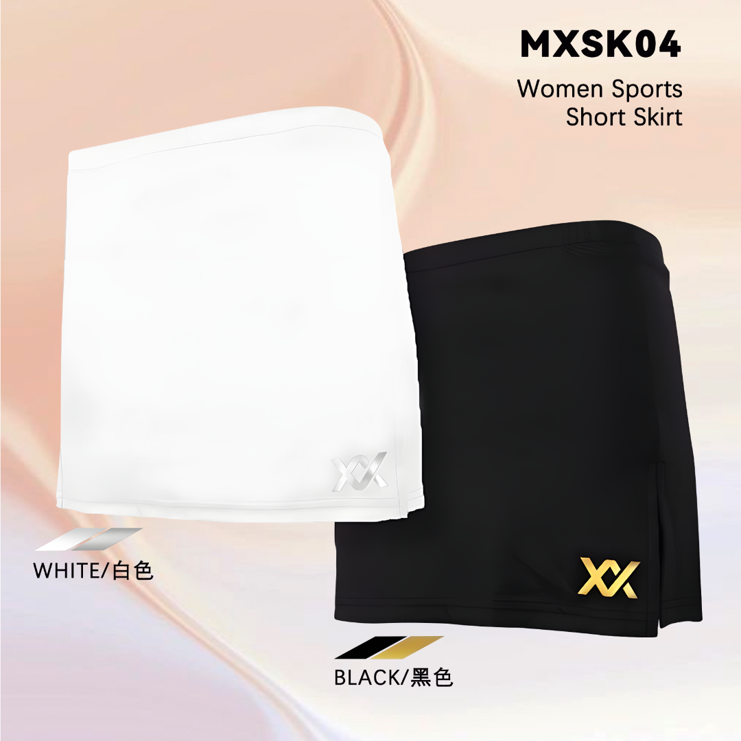 MAXX/MXSK04女士安全弹力内衬运动短裙羽毛球包臀裙半身裙透气