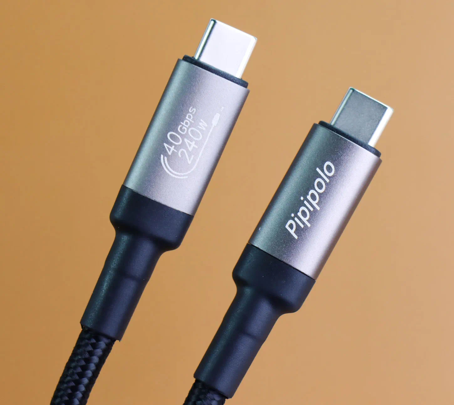 准新品  Pipipolo雷电4双Type-C线0.5米240w快充PD3.1传输40Gbps