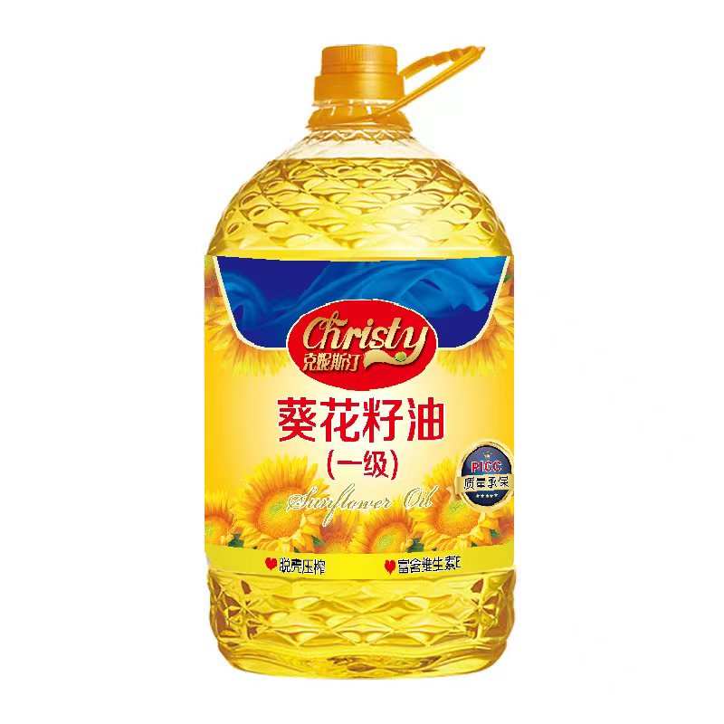 【多多粮油】赠纯葵花籽油一级脱壳物理压榨家庭食用油2.72升5斤装