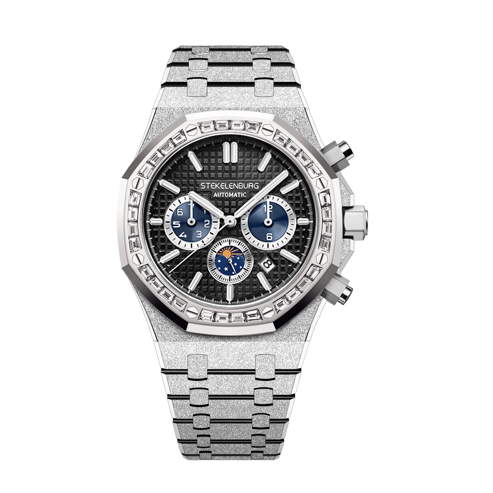 【云顶补贴】斯特克伦堡/ST【锤金系列】三眼六针 全自动机械腕表