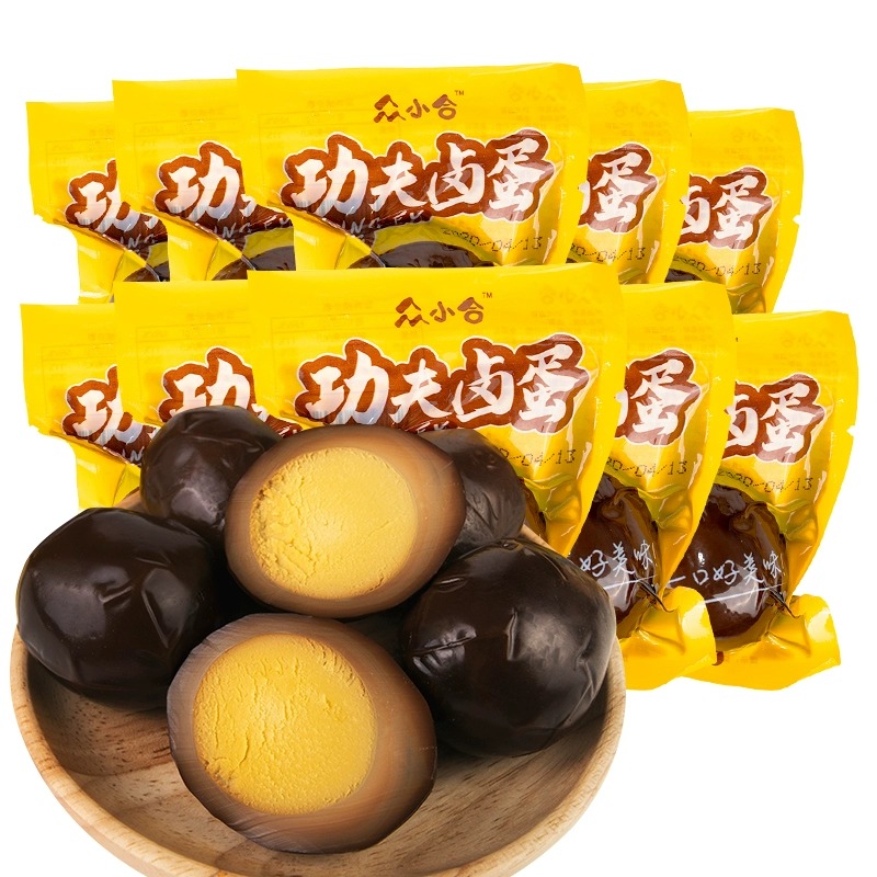 功夫卤蛋无壳即食鸡蛋非乡巴佬卤香铁蛋休闲零食美味小吃泡面熟食
