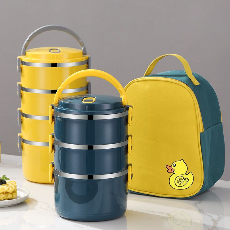 密封保温饭盒桶上班族不锈钢带盖餐盒微波炉加热便当盒学生女家用