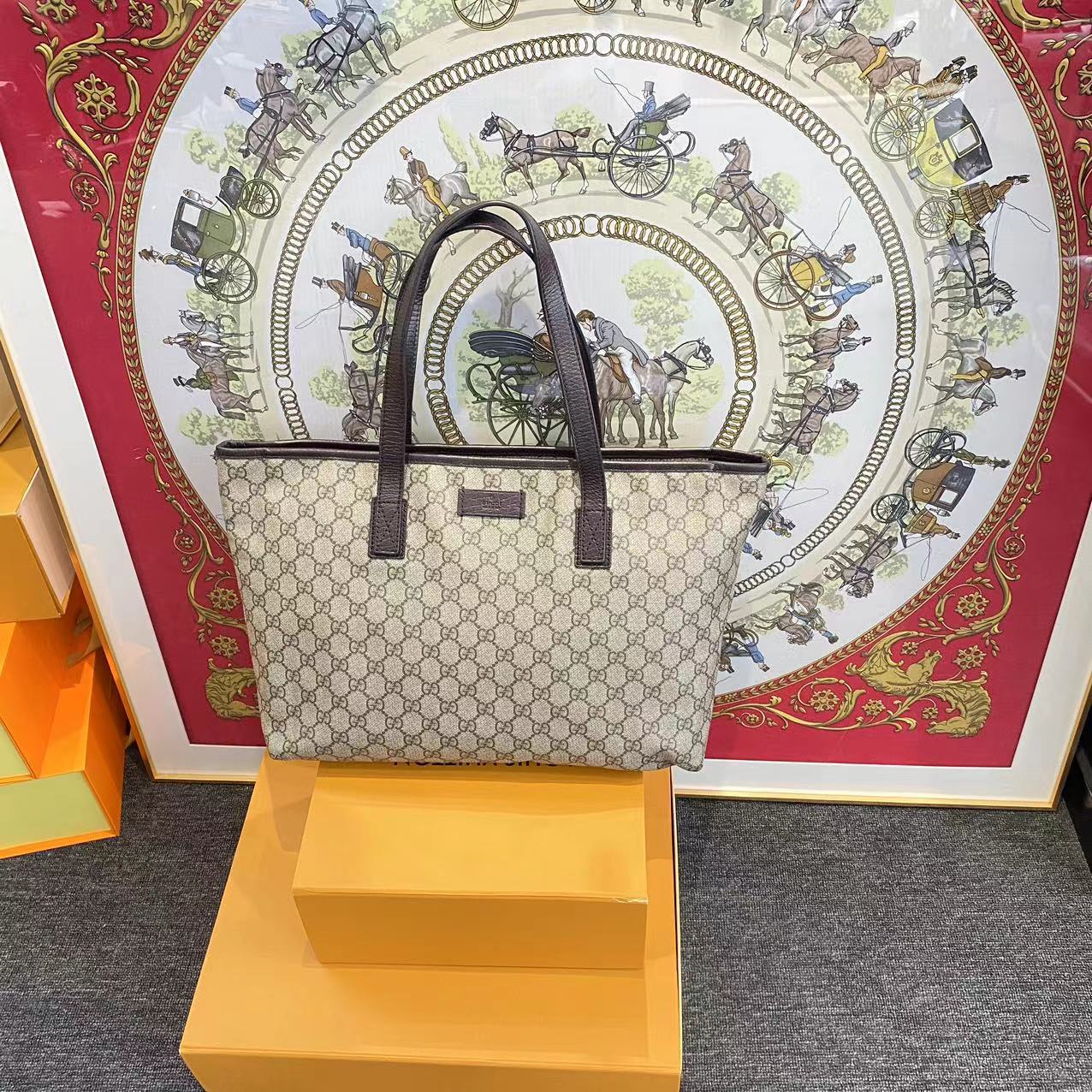 95新 GUCCI/古驰 大有/古驰托特单肩包/NK0409