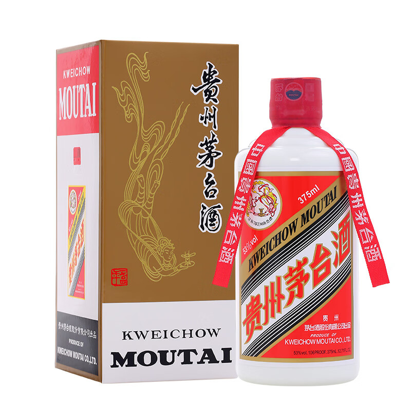茅台飞天茅台2023年酱香型白酒贵州茅台酒宴请53度375ml