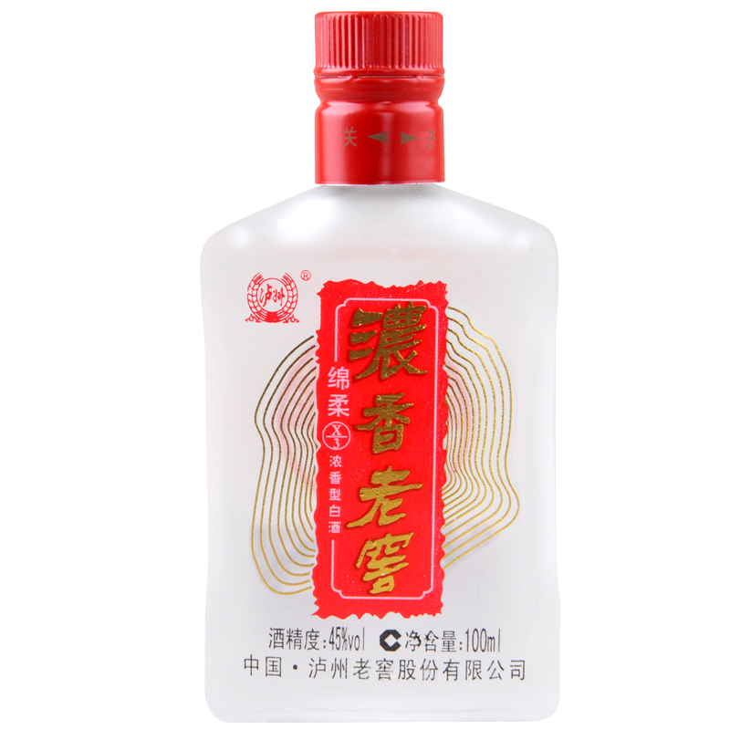 LUZHOU/泸州浓香老窖 绵柔X/3酒 2014年生产45度100ml