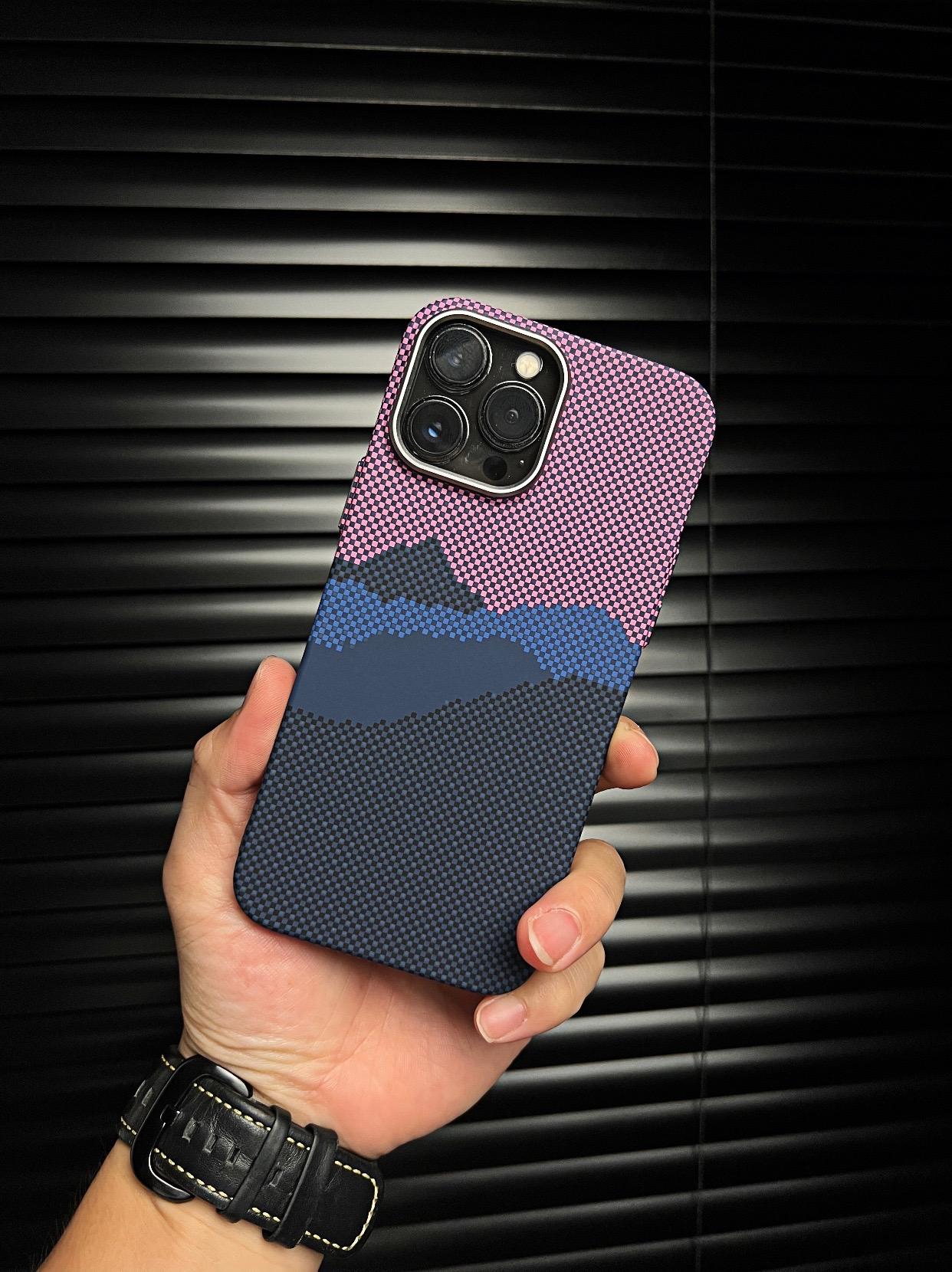高级感iPhone15Promax手机壳14潮牌13/12黑色复古防摔磨砂个性ins