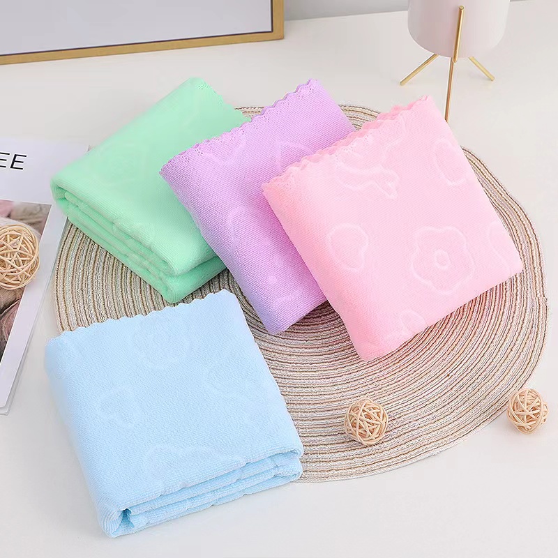 小花毛巾家用柔软吸水成人男女速干擦手巾颜色随机333