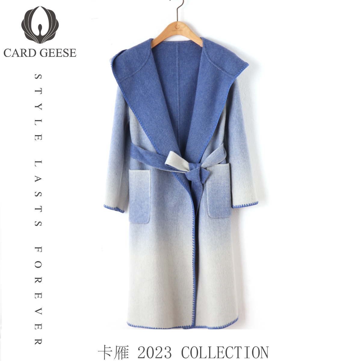 【千颂妮专享】CARD GEESE/卡雁 新款大衣#AKY-23A160-6985