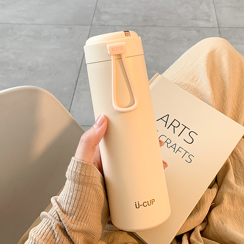 初中生保温杯上学专用喝水杯子女士不带吸管高中生新款2023直饮口