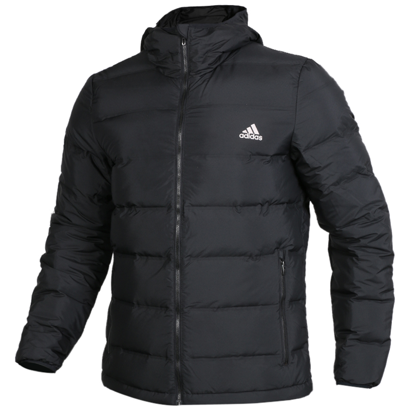 adidas/阿迪达斯冬季男子拉链运动保暖防风连帽羽绒服2001