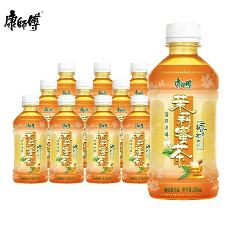 康师傅 茉莉蜜茶330ml*6瓶 小瓶携便装 茉莉花茶饮料夏季饮品