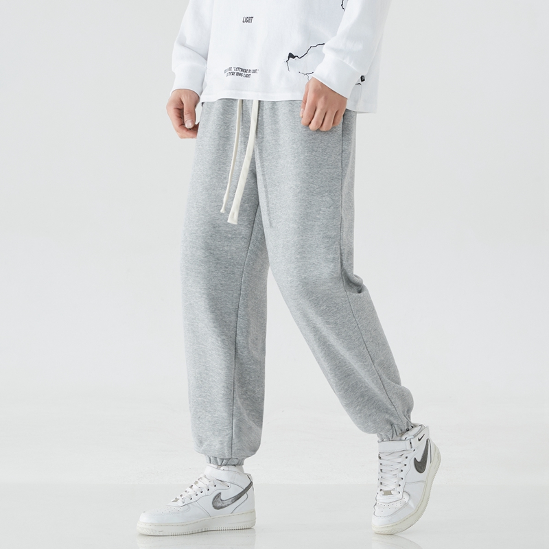 Jeanswest/真维斯秋季新款百搭潮流宽松男士束脚休闲卫裤15116E
