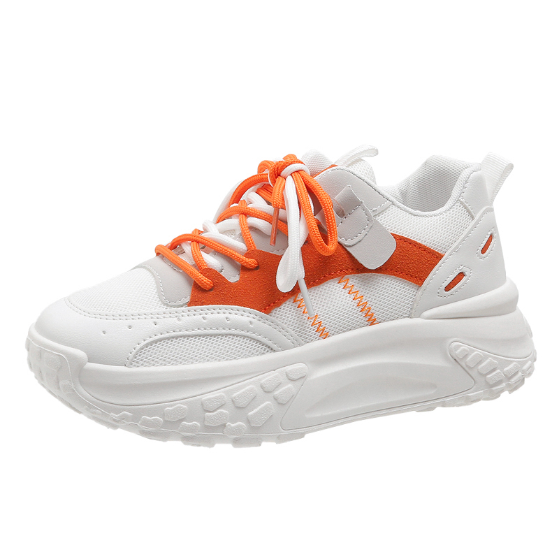 厚底老爹鞋女款2023新款夏秋季女鞋子增高炸街爆款小白运动鞋潮酷