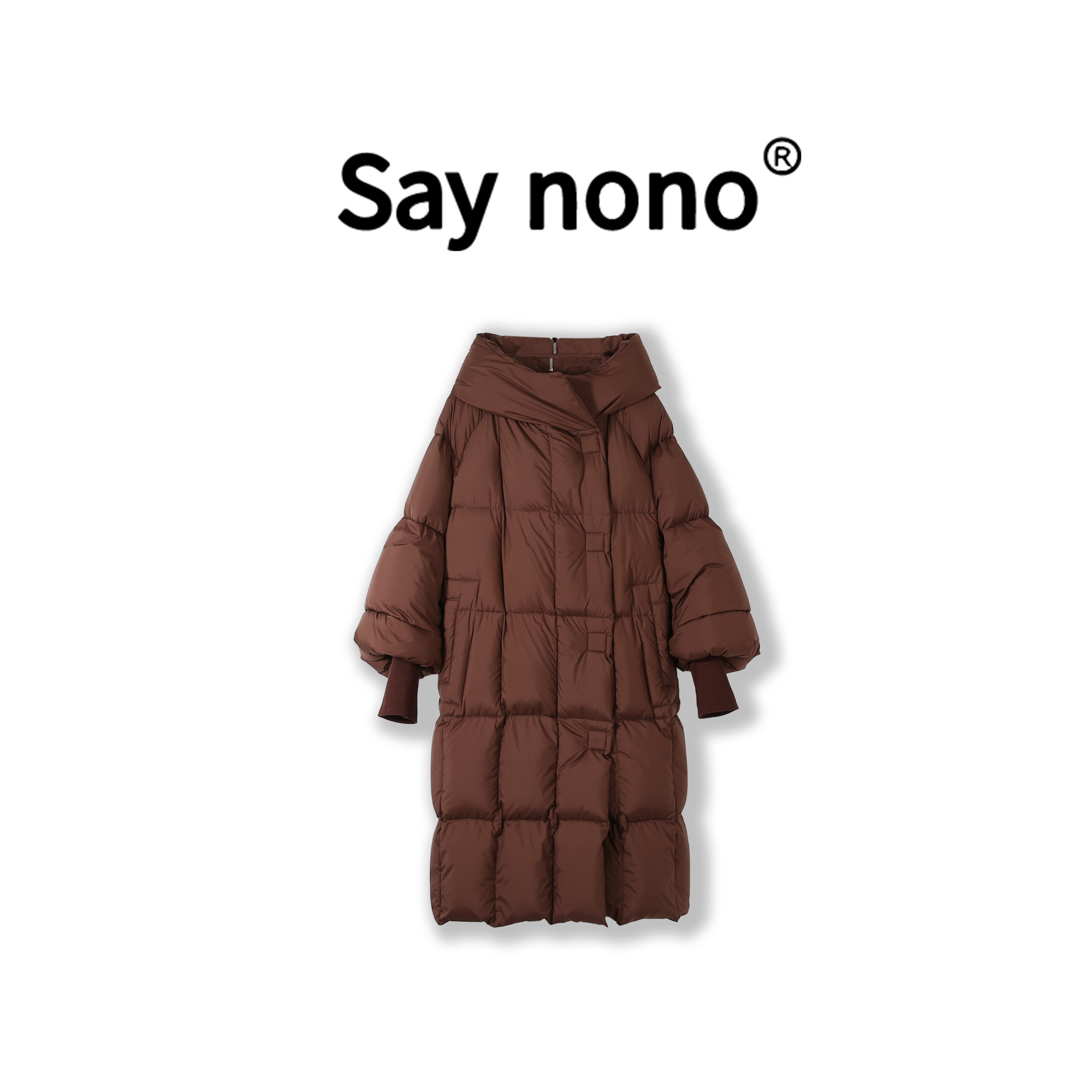 Saynono★WWG-HA22813-2023新款-三防面料女士羽绒服
