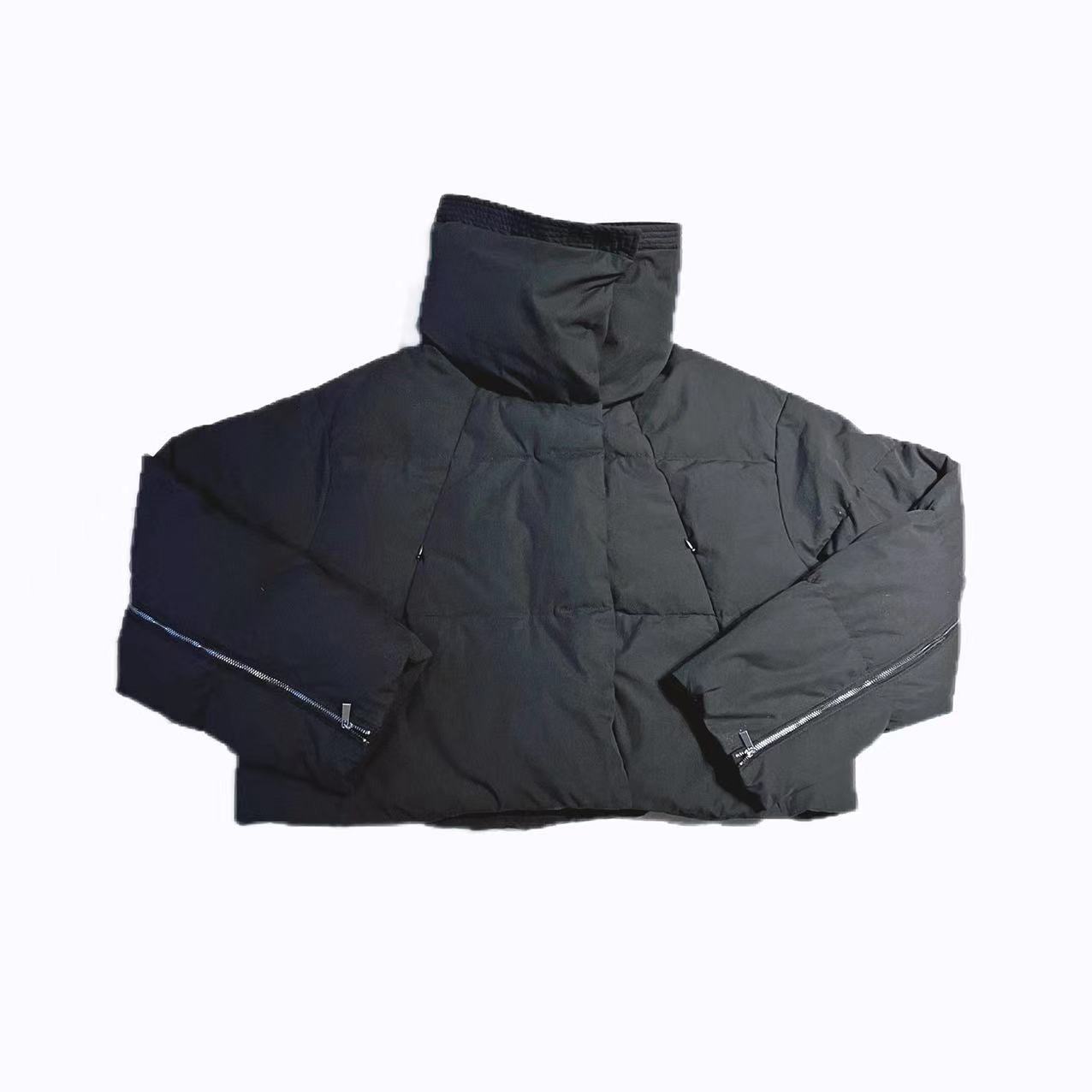 【秀秀新品】棉质文艺风简约保暖大领子羽绒服 冬季