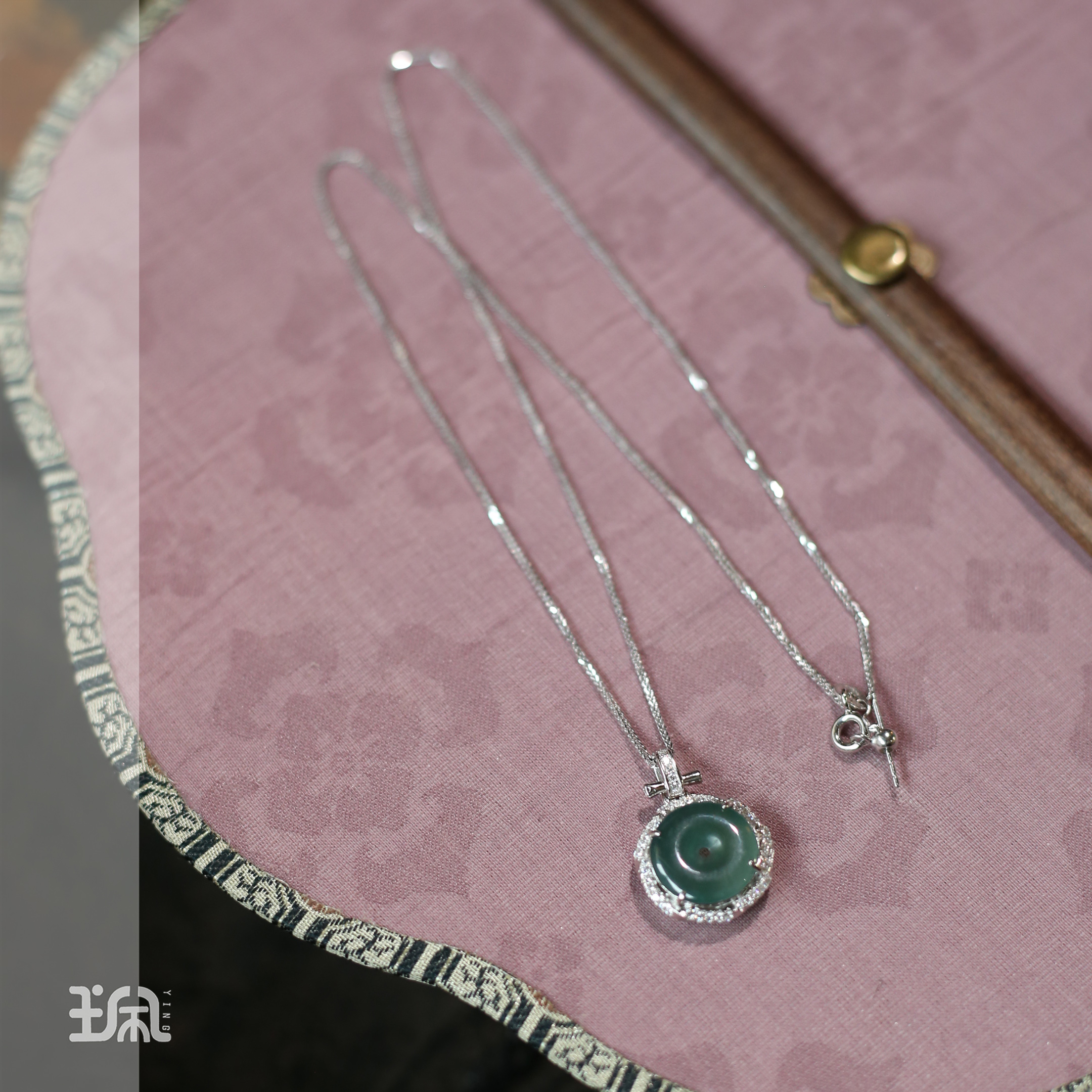【佩佩】瑾禾|翡翠*项链*S925银镶嵌MSB23081502多样性发货