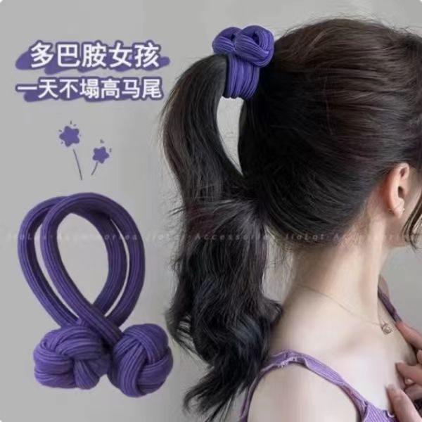 非金属发饰 多巴胺穿搭高马尾橡皮筋女扎头发绳加粗耐用发圈头绳