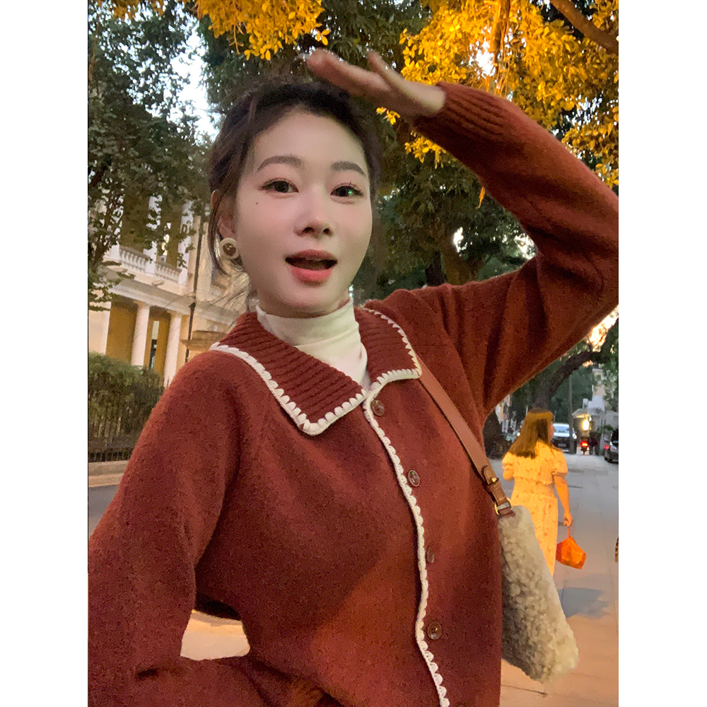 EIA一尧【冬日幻想】秋冬简约纯色气质长袖上衣热力感穿搭百搭叠穿