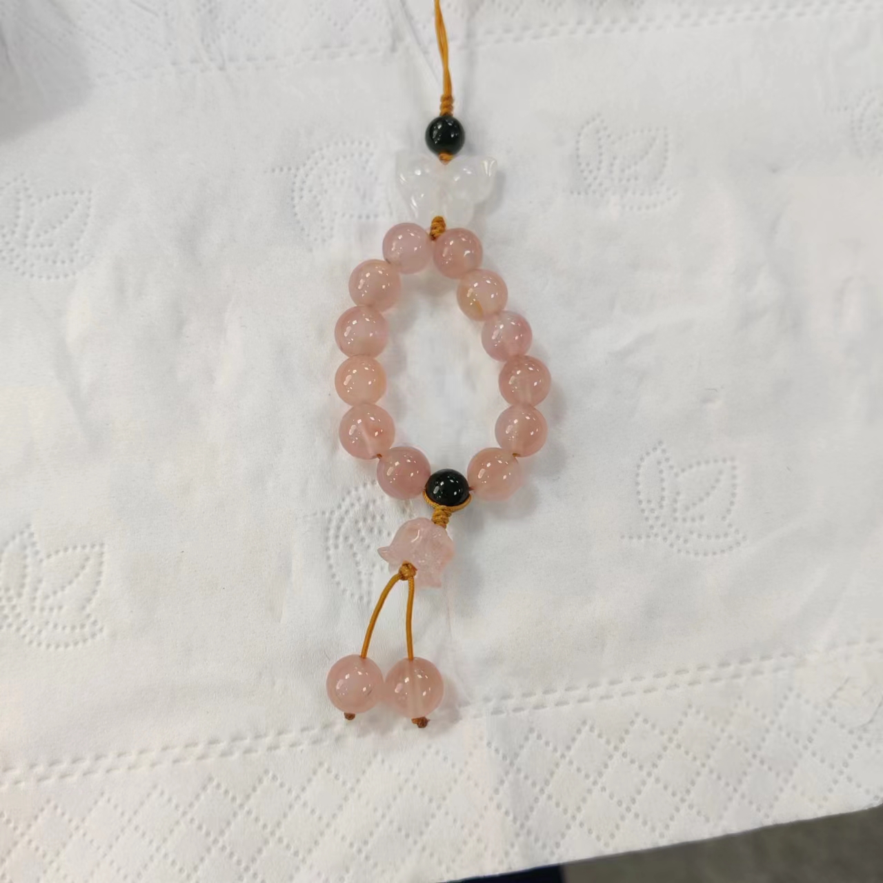川料冰飘南红DIY手机挂.挂件HS08987048