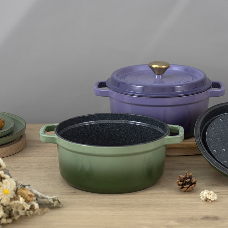 YANZAO/焱造铸铁珐琅锅24口径【外贸经典炖】（正品）