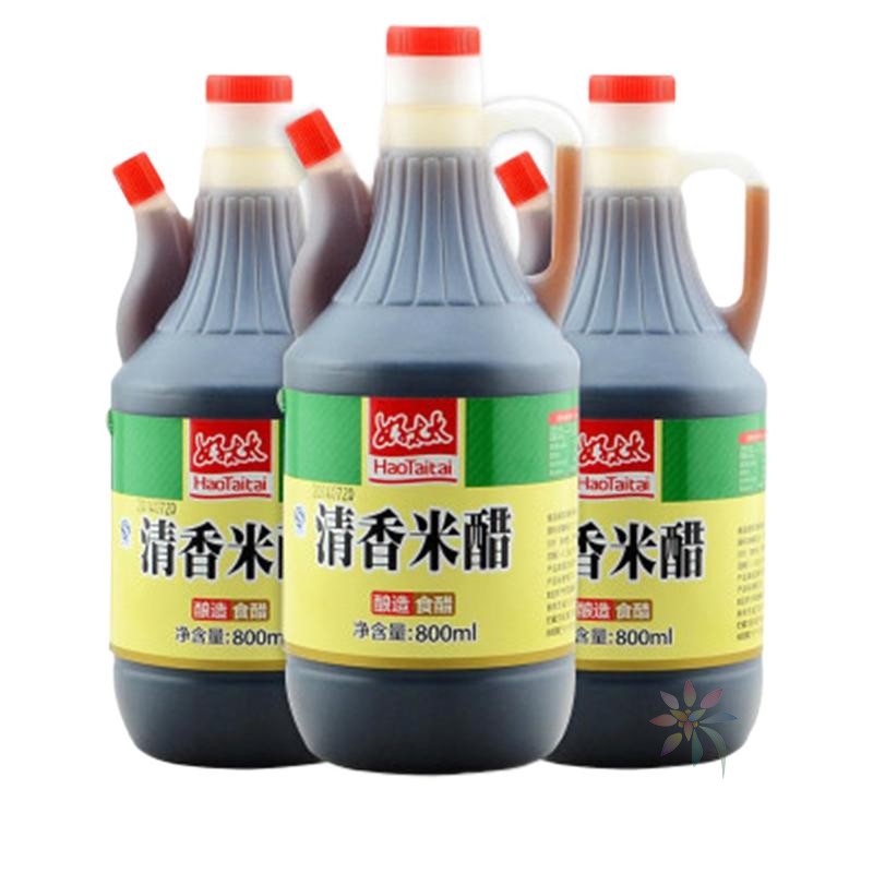 山东好太太清香米醋800ml香醋王炒菜饺子醋甜醋泡蒜/0lb蔬菜组合