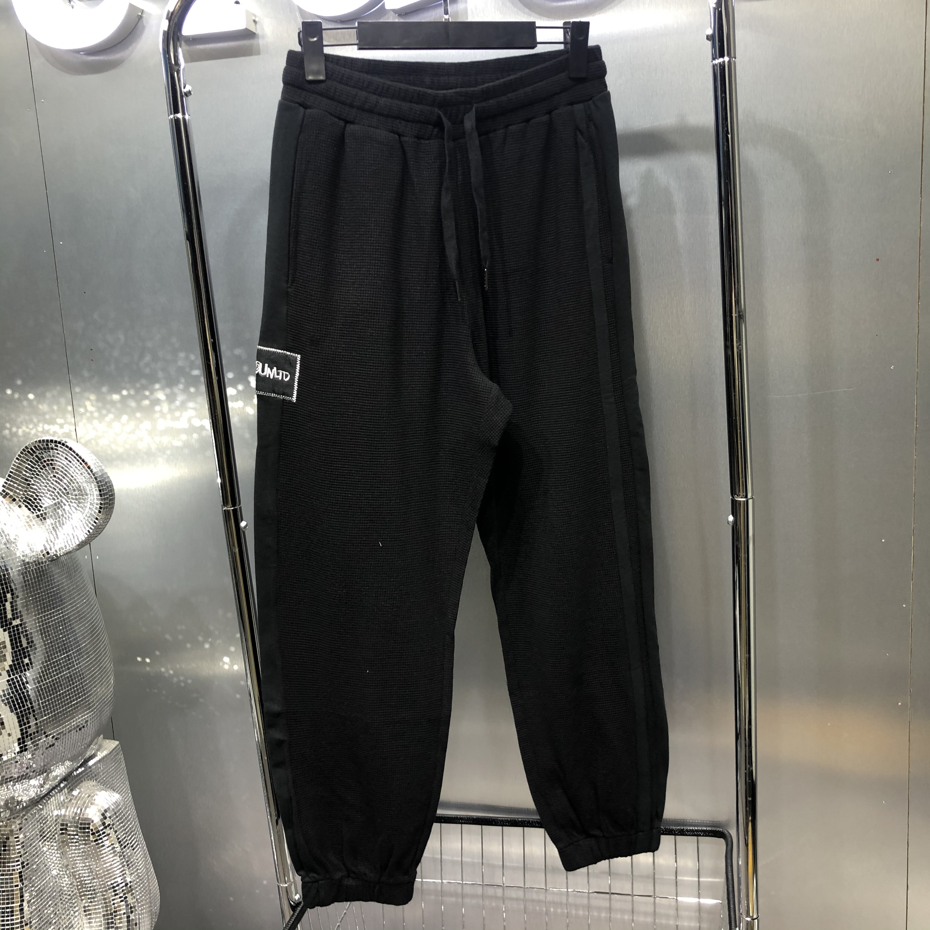 <犀牛K01>112706情侣同款春秋华夫格休闲裤
