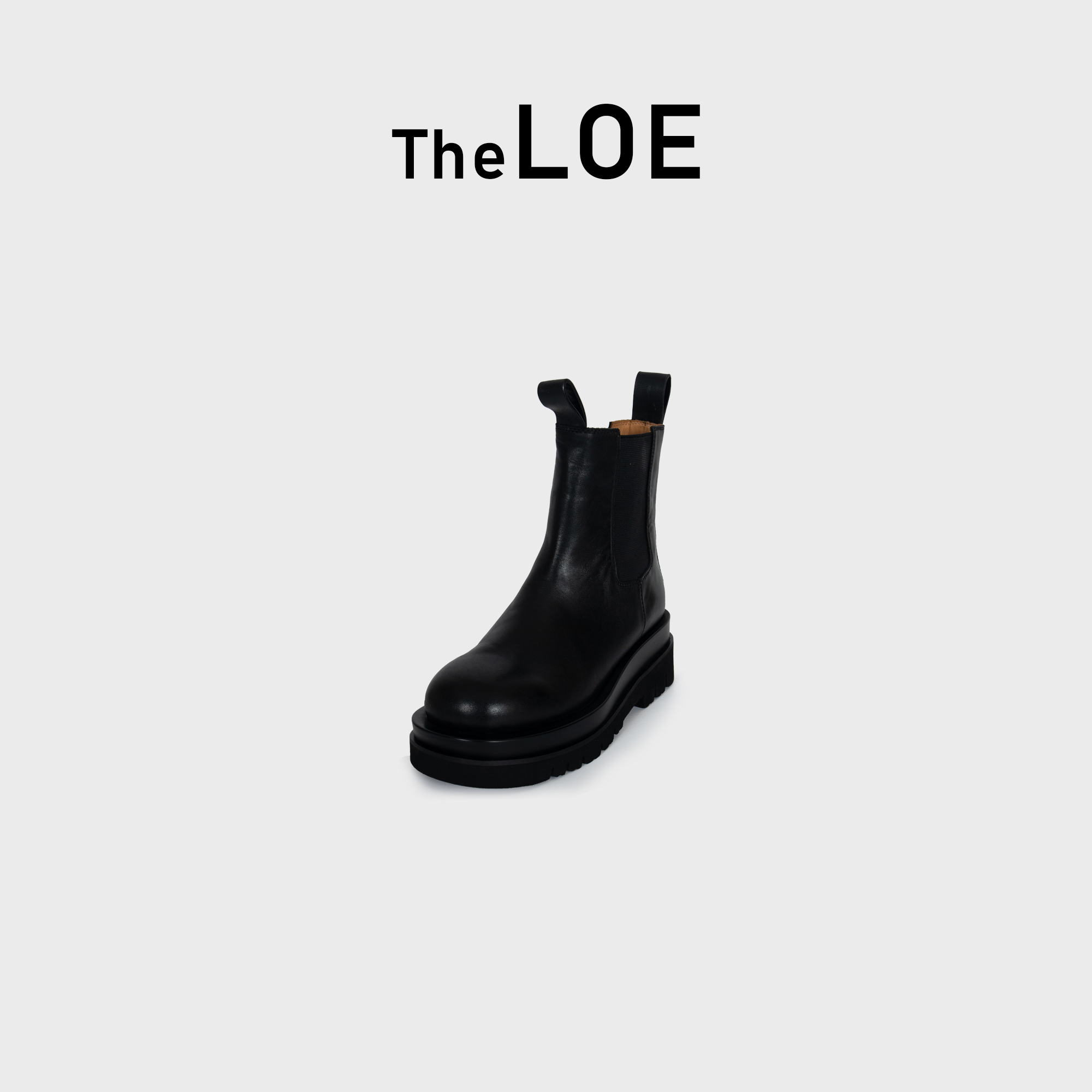 TheLOE/9.3牛皮鞋面女士休闲气质马丁短靴切尔西靴#LE-X002
