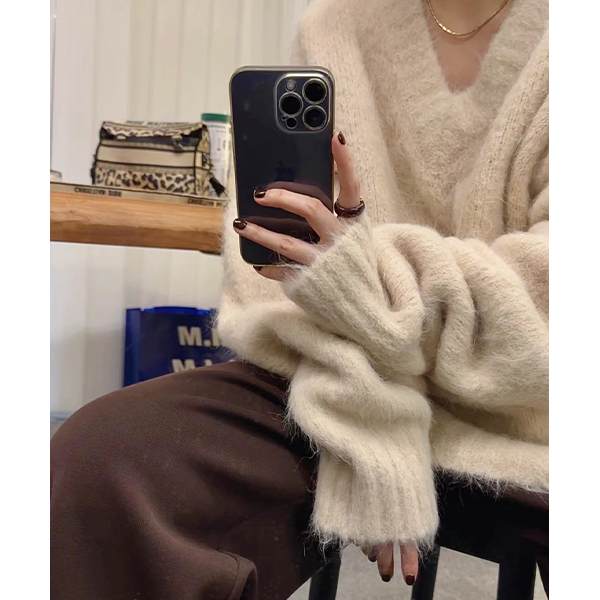超重磅V领毛衣•小君君私服打版J220808