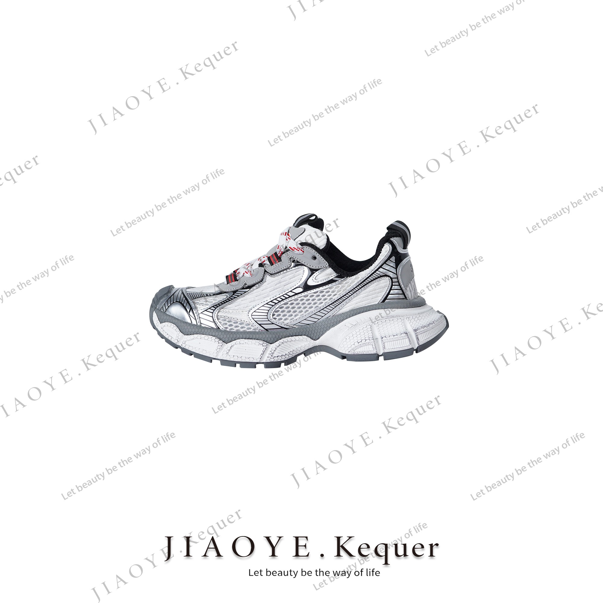 JiaoyeKequer【运动鞋】夏系带百搭女士老爹鞋 K230218XZ-YX001-6