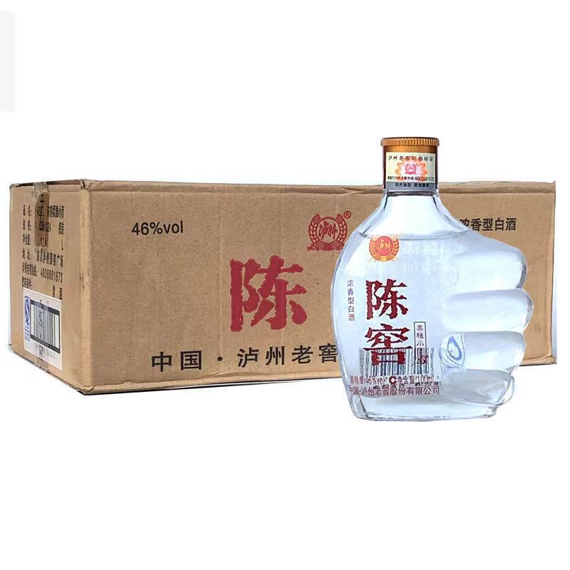 泸州老窖46度泸州陈窖小酒版浓香型白酒纯粮酿造100毫升1瓶