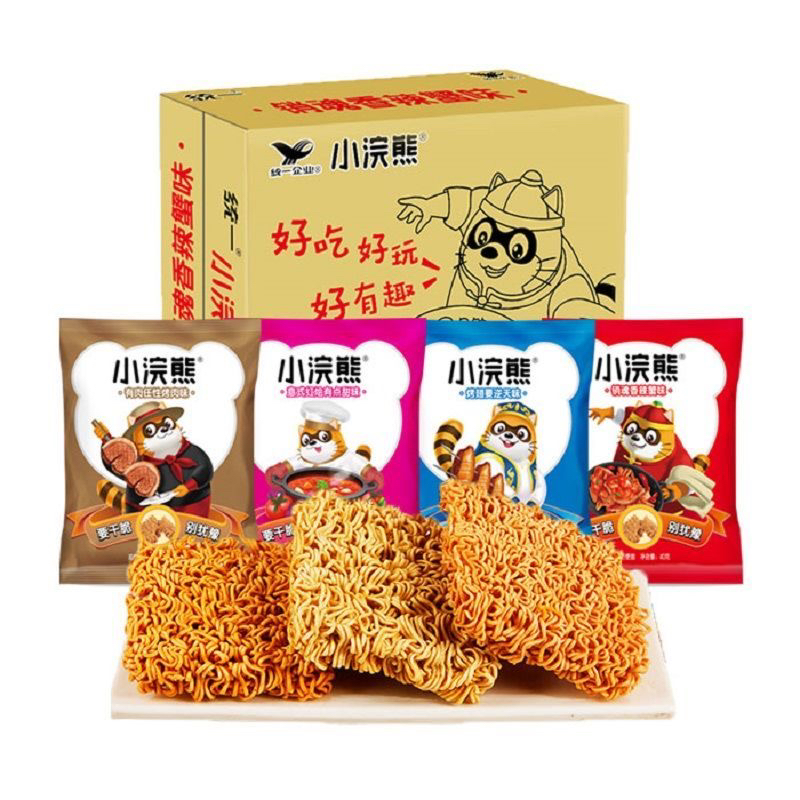 统一小浣熊干脆面干吃面方便面网红零食小吃休闲怀旧食品35g*15袋
