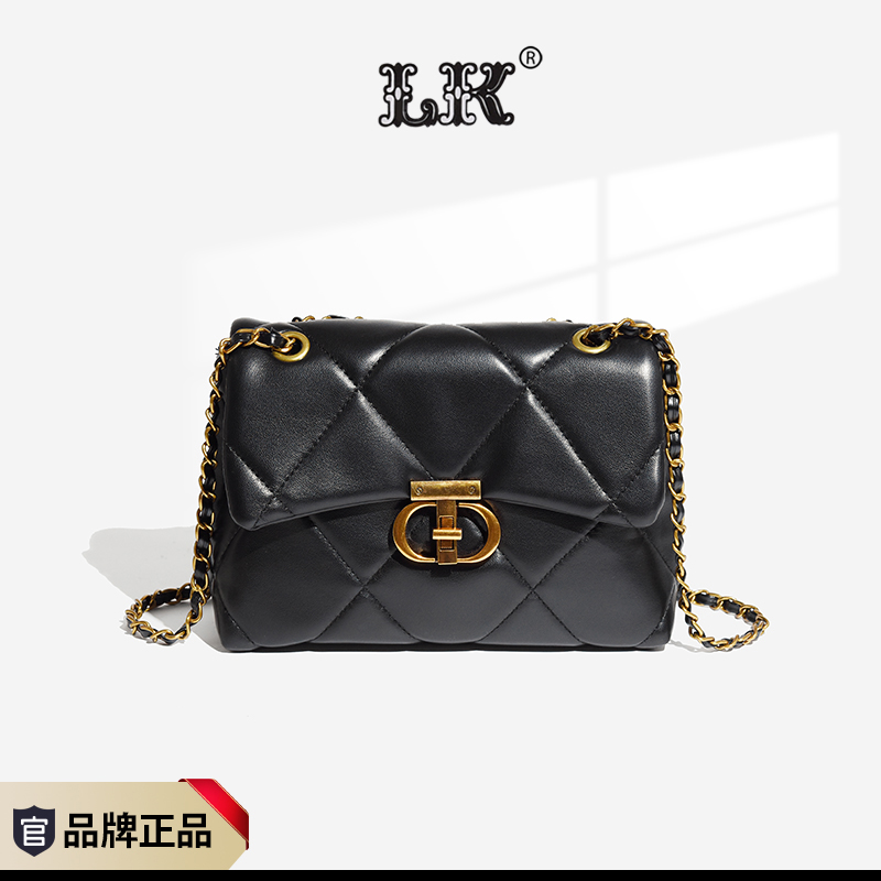 秋冬时尚百搭新款秋冬女士百搭菱格手提斜挎包048